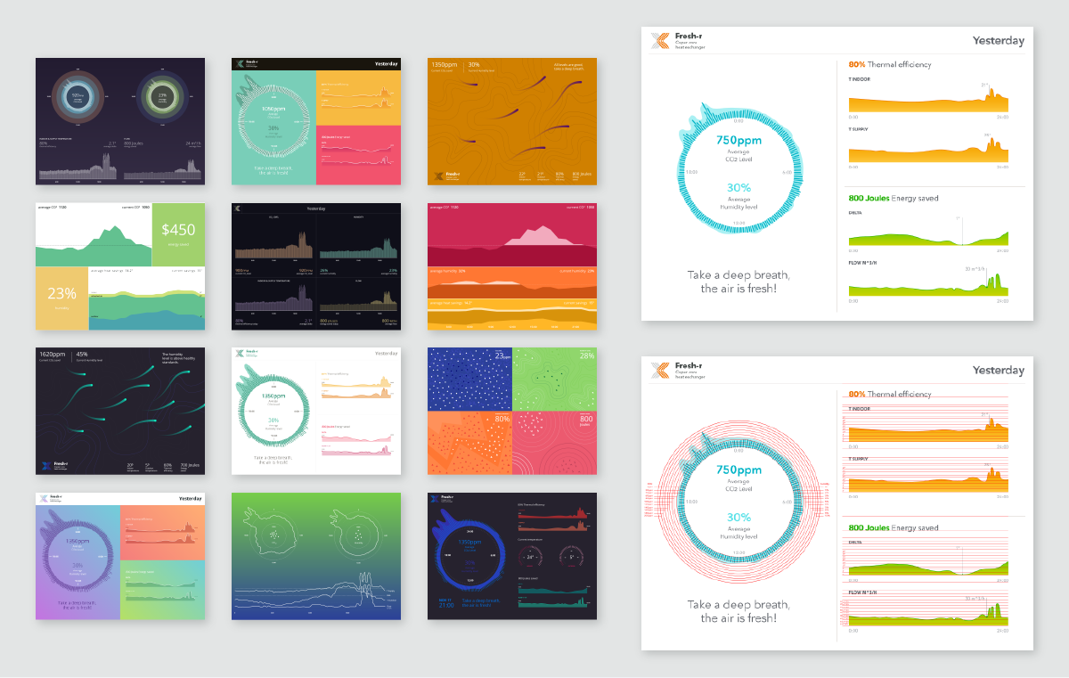 multiple explorations of data visualization